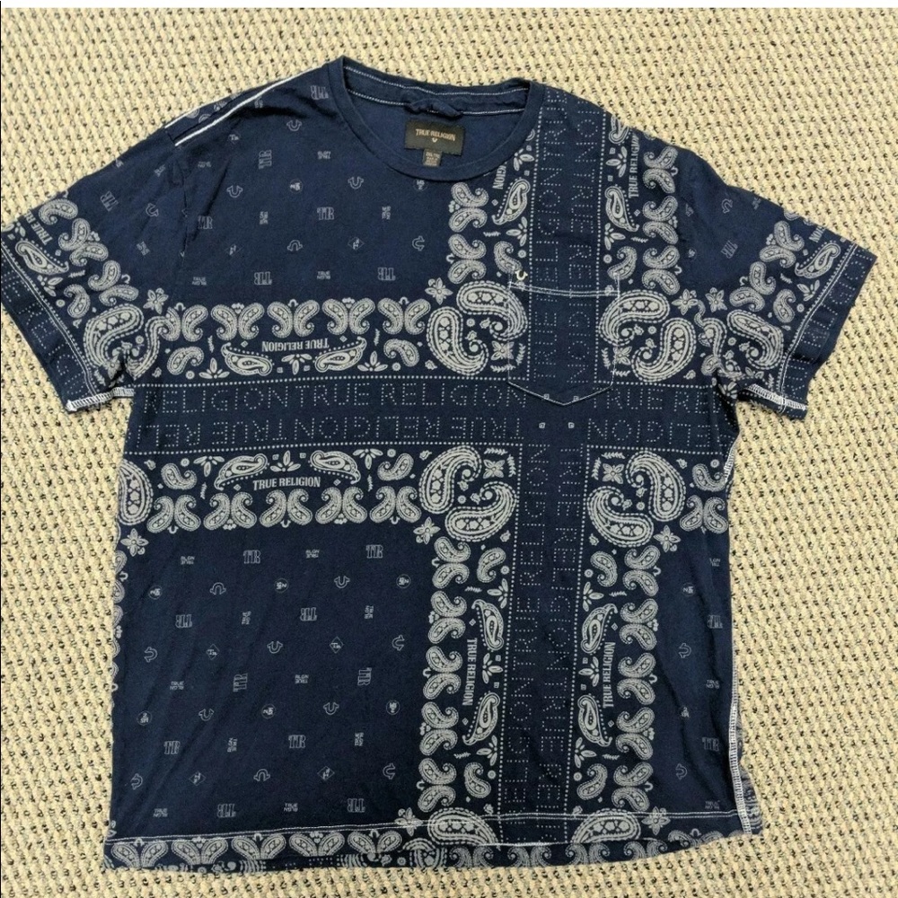 True Religion Rare Paisley print T Shirt